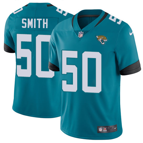 Nike Jaguars #50 Telvin Smith Teal Green Team Color Men's Stitched NFL Vapor Untouchable Limited Jersey - Click Image to Close